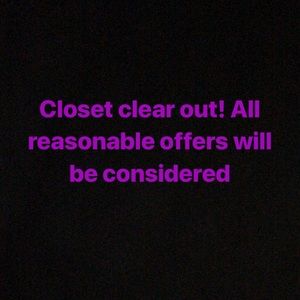 CLOSET CLEAR OUT
